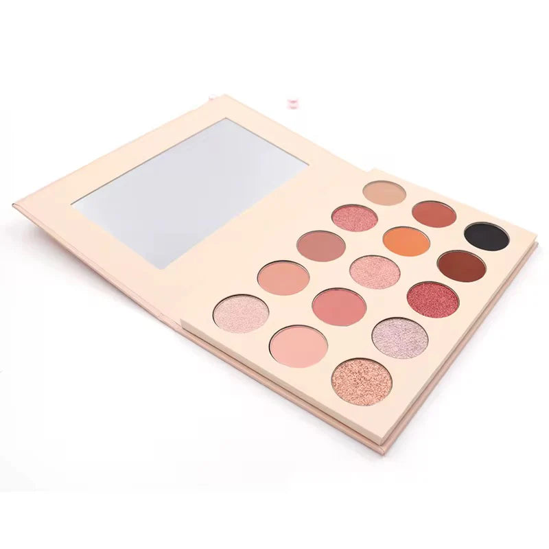 Low MOQ Private Label 15 Color Eyeshadow Palette High Pigment Makeup Palette Eyeshadow Palettes