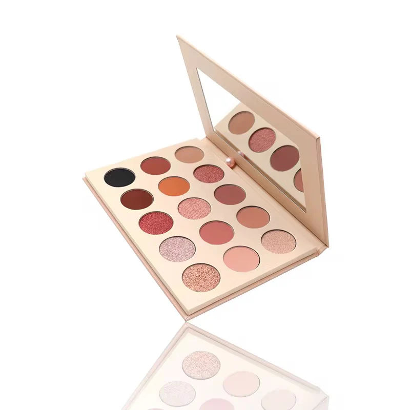 Low MOQ Private Label 15 Color Eyeshadow Palette High Pigment Makeup Palette Eyeshadow Palettes